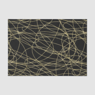 Red Gold Black Lips Kisses Bridal Shower Tissue Paper