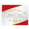 Red & Gold Certificate of Appreciation Award
