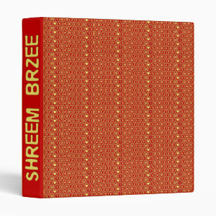 Red Gold Chant Shreem Brzee attract wealth Binder