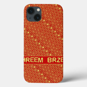 Red Gold Chant Shreem Brzee attract wealth iPhone 13 Case