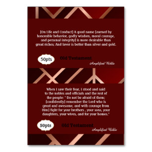 Red/Gold Courage Cards