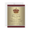 Red Gold Crown Prince Boy Baby Shower
