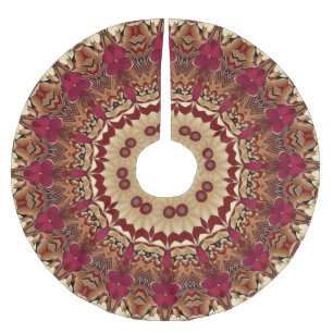 Red Gold Decorative Tree Skirt