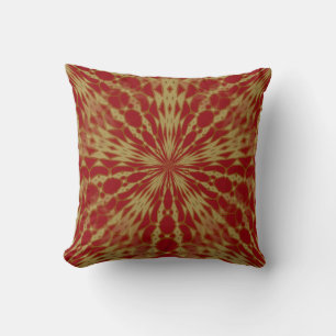 Red-Gold Digital Art (11) Throw Pillow