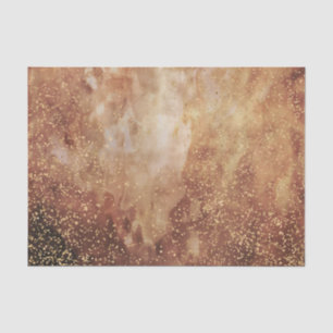 Red gold fire galaxy distressed gold dots tissue paper