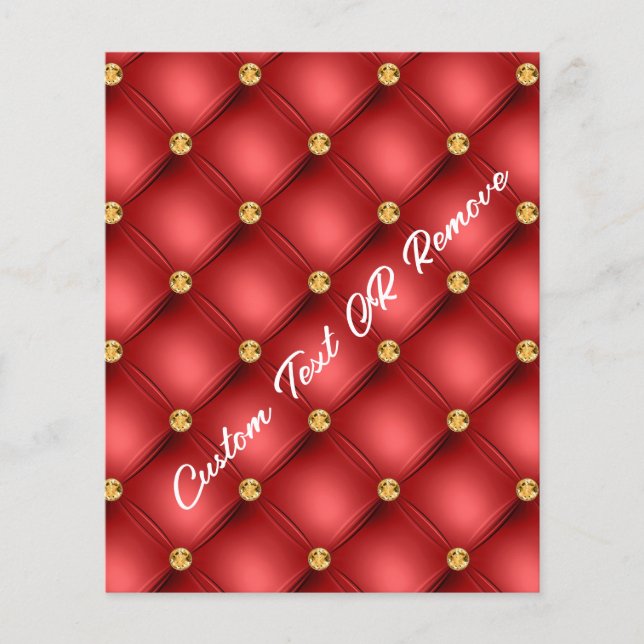 Red Gold Flyers with Custom Text (Front)
