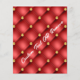Red Gold Flyers with Custom Text