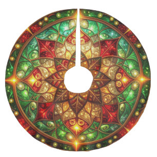 Red Gold Green Decorative Tree Skirt