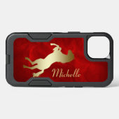 Red Gold Horse Otterbox iPhone Case (Back Horizontal)