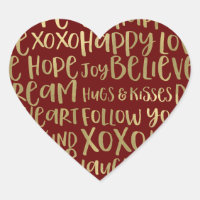 Red Gold Inspirational Words