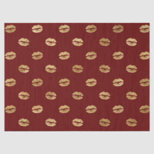 Red Gold Lips           Tissue Paper