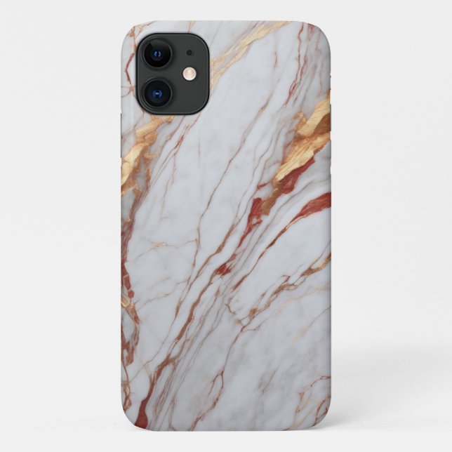 red gold marble Case-Mate iPhone case (Back)
