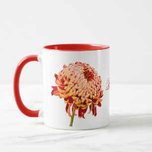 Red Gold Mum Coffee Cup Mug