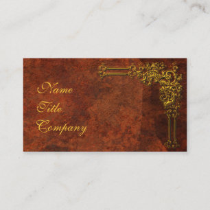 Red-Gold Ornamental Business Card