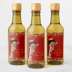 Red Gold Prince Mini Étiquette bouteille de vin