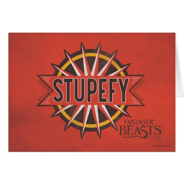 Red & Gold Stupefy Spell Graphic (Front Horizontal)