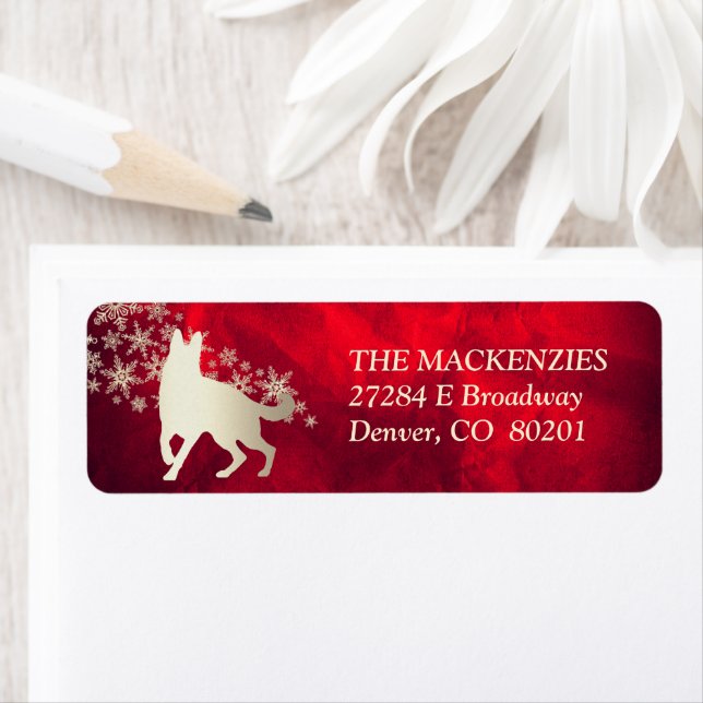 Red Gold Winter GSD Return Address Label2 (Insitu)