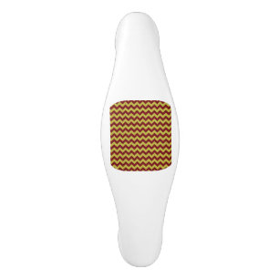 Red & Gold Zig Zag Glitter Ceramic Cabinet Pull