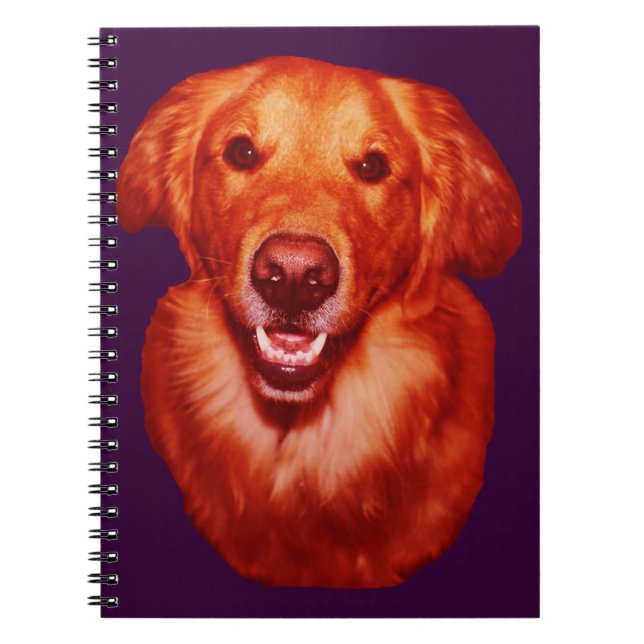 Red Golden Retriever Front Profile Notebook (Front)