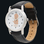 Red Goldendoodle Dog Design Any Colour Background Watch<br><div class="desc">Wrist watch dog design. You can customise this watch with any text and background colour of your choice. Should you require any help with customising then contact us through the message link on this page. Dog design personalised wrist watch.</div>