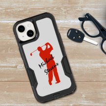 Red Golf Swing Personalized