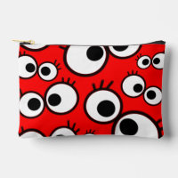 Red Googly Eyes Pop Pattern