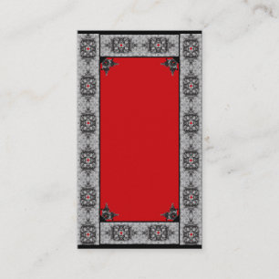 Red Gothic Customizable Business Card
