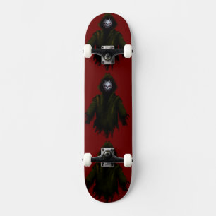 Red Gothic Monster Horror Dark Edgy Street Art Skateboard