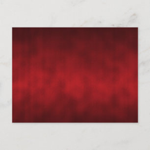 Red Gothic Ombre Background Art Postcard