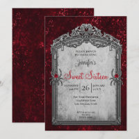 Red Gothic Sweet 16