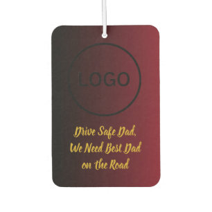 Red Gradient Lion City Car Air Freshener