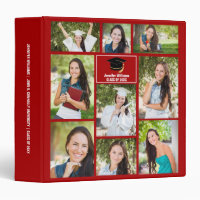 Red Graduate Collage 2023 Graduation Photo Album
