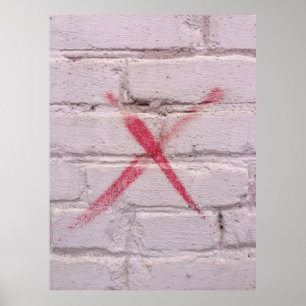 Red graffiti poster