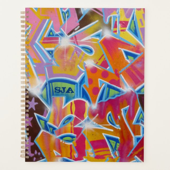 Red Graffiti Weekly/Monthly Planner (Front)