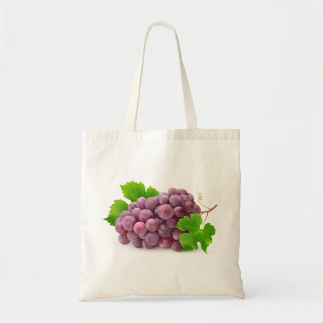 Red grape tote bag (Front)
