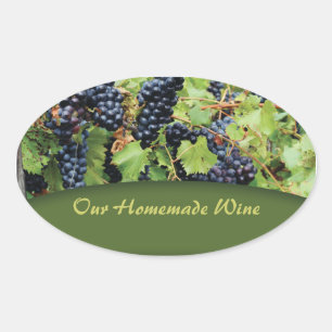 Red Grape Wine Sticker