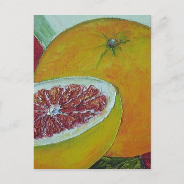 Red Grapefruit Postcard (Front)