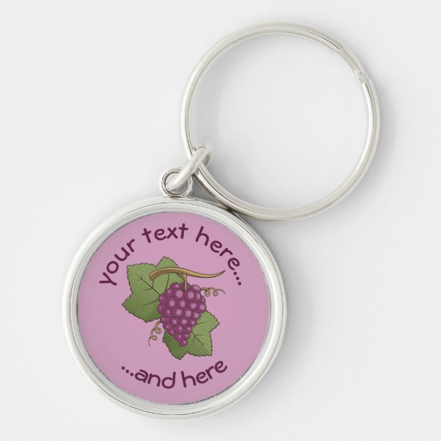 Red Grapes Keychain (Front)