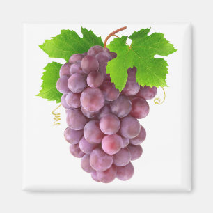 Red grapes magnet