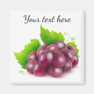 Red grapes magnet