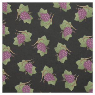 Red Grapes Pattern Fabric