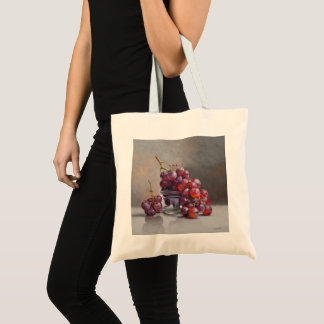 Red Grapes Still Life - from Original Oil Painting Tote Bag