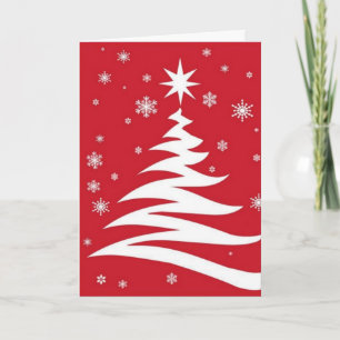 Red graphics for Christmas - Holiday Card