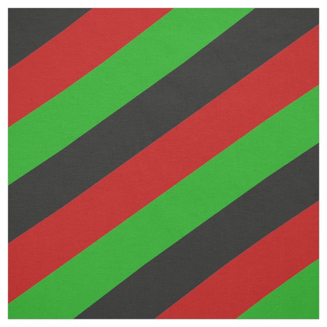 Red, green and black striped pattern fabric (Swatch)