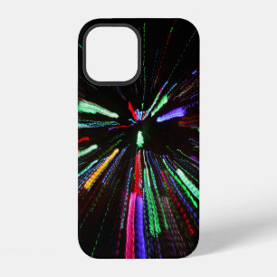 Red, green, and blue abstract painting iPhone 12 case
