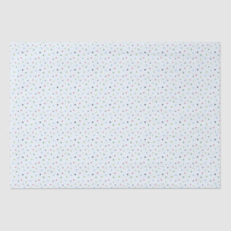 Red, Green and Blue Polka Dots Christmas Pattern Tissue Paper