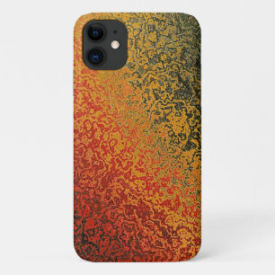 Red Green And Gold Pattern iPhone 11 Case