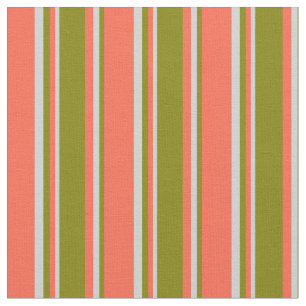 Red, Green, and Light Grey Striped/Lined Pattern Fabric