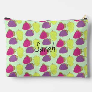 Red,Green And Purple Grapes Accessory Pouch