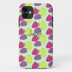 Red,Green And Purple Grapes iPhone 11 Case
